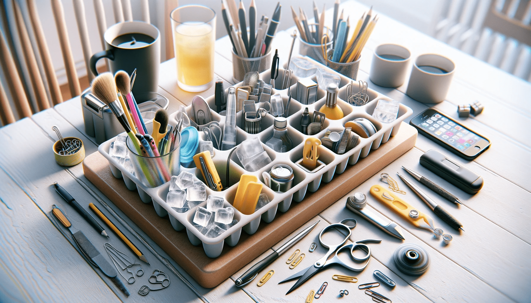 Come trasformare le Vaschette del Ghiaccio in Utili Organizer per Utensili e Gadget