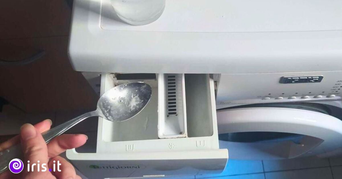 cassetto lavatrice cucchiaio