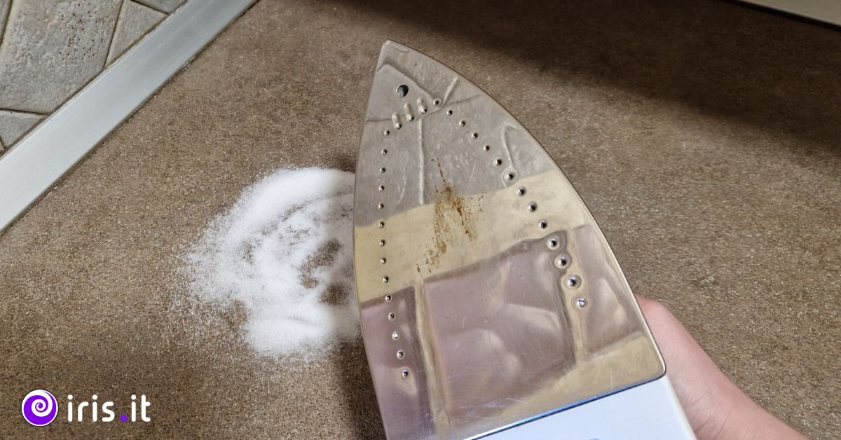 ferro da stiro piastra bruciata